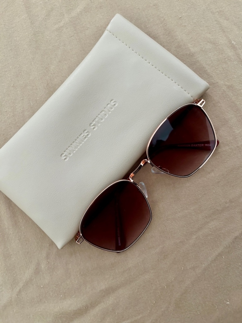 Sunnies Studios Rose Gold Frame Sunglasses